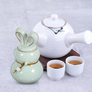 Bouteilles de rangement pot à bonbon sucre de thé en céramique avec couvercle de récipients multi-fonctions contenants couvercles