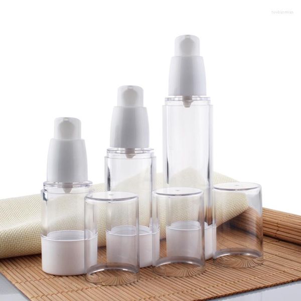 Bouteilles de stockage Capacité 30 ml 20 pcs/lot Bouteille sous vide à bec coréen Pompe de sous-embouteillage haut de gamme En plastique sans air 1 once