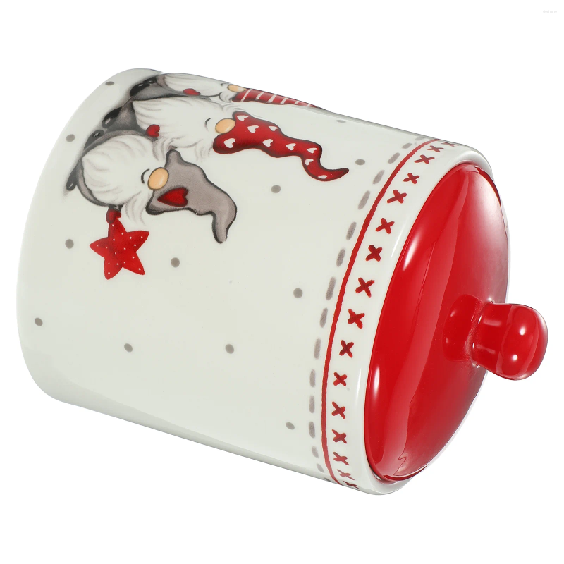 Bottiglie portaoggetti Porta caramelle in ceramica Barattolo piccolo natalizio multiuso ermetico