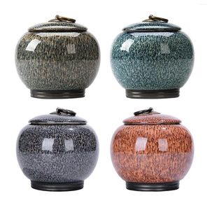 Bouteilles de rangement en céramique Jar Caddy Decorative Bud Vase Vase Tea Canister For Sugar Coffee