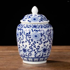 Opslagflessen Keramiek Gemberpot Chinese Stijl Ornamenten Decoratief Aziatisch Voor Feest Desktop Bruiloft Woonkamer Bloemstuk