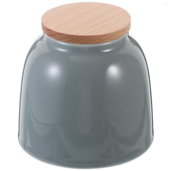 Botellas de almacenamiento Jar de cerámica Cocina Jares Jares Sugar Tapa Tabla Té Organizador de hojas sueltas Café