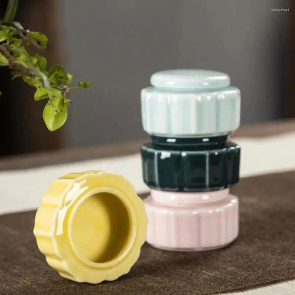 Botellas de almacenamiento cerámica mini lápiz labial cosmética cosmética recargador de viajes portátiles sellables
