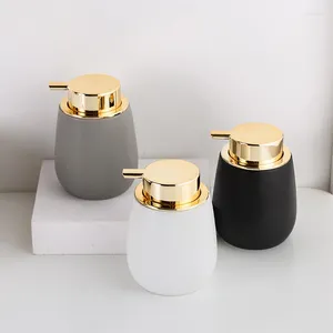 Opslagflessen Keramische Press Lotion Fles Handdesinfecterend Mondwater Cup Tray Badkamer El Supplies Toiletartikelen Decoratief