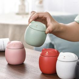 Bouteilles de rangement pot en céramique Application large application robuste et durable à grande capacité à l'épreuve de l'humidité mignon 150 ml