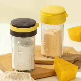 Opslagflessen kaas shaker helder glazen kruidendispenser hoogwaardig stofbestendig gemakkelijk te reinigen met deksel voor kruidensuiker