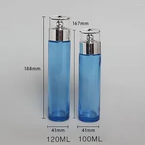 Opslagflessen China Factory Lege glazen parfumfles 120 ml blauwe tonverpakking op voorraad