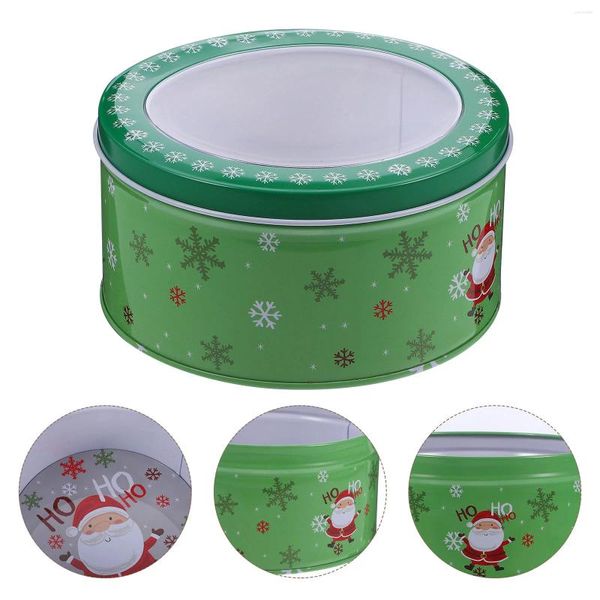 Bouteilles de rangement Christmas Candy Cookie Tins Party Favors Sac Cédeau cadeau Treat des contenants Sacs Craquelins