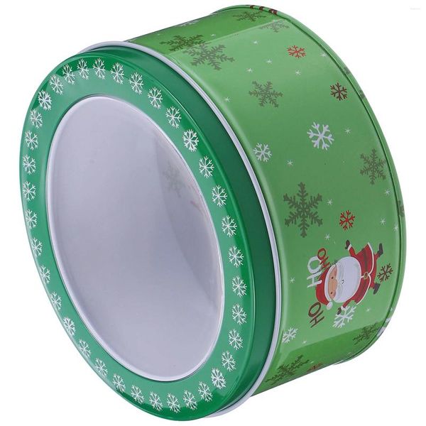 Bouteilles de rangement Christmas Candy Pot Papier Papier Conteneurs Boîte d'emballage Boîte d'emballage Favors Favors Sac Tinplate Child Kid Cadeaux