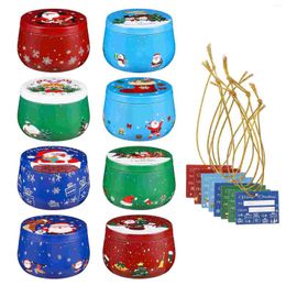 Bouteilles de rangement Christmas Candy Jar Conteneurs en boîte