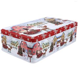 Bouteilles de stockage cadeau de biscuit de noël conteneur sucré conteneurs de bonbons porte-pot boîtes avec couvercles boîtes de caisse