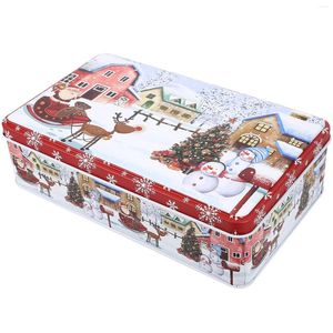 Opslagflessen kerstkoekje cadeau Xmas Party Favor Boxes Candy Chocolate Sugar Case
