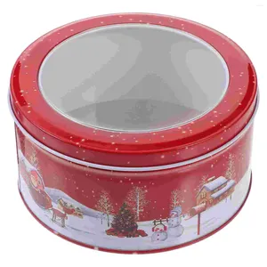 Opslagflessen Kerstmisdoos Tiny Gift Boxes Candy Tins Cover Small Biscuit Containers Tinplate Iron Holder Supplies