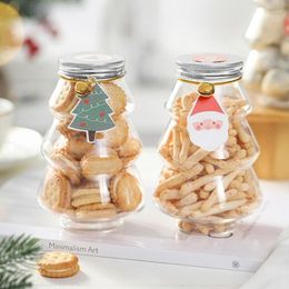 Bottiglie di stoccaggio Barattolo di caramelle per albero di Natale Set di 6 Sigillatura trasparente A prova d'umidità