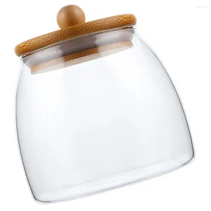 Bouteilles de rangement Jar en verre de sucre Conteaux de vitre