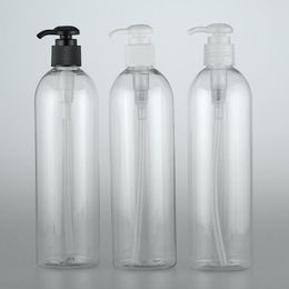 Opslagflessen helder wit 400 ml x 15 cosmetisch huisdier lege shampoo lotion pomp container plastic douchegel vloeibare zeepverpakking