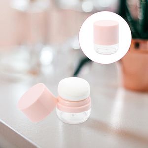 Bouteilles de rangement Travel Travel Loose Powder Base Conteneurs Portables Maquillage avec couverture Cosmetics Pink