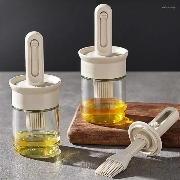 Bouteilles de rangement Bouteille de condiments Multtifonctionnel rétractable outil de cuisine innovante avec brosse accessoire incontournable extensible