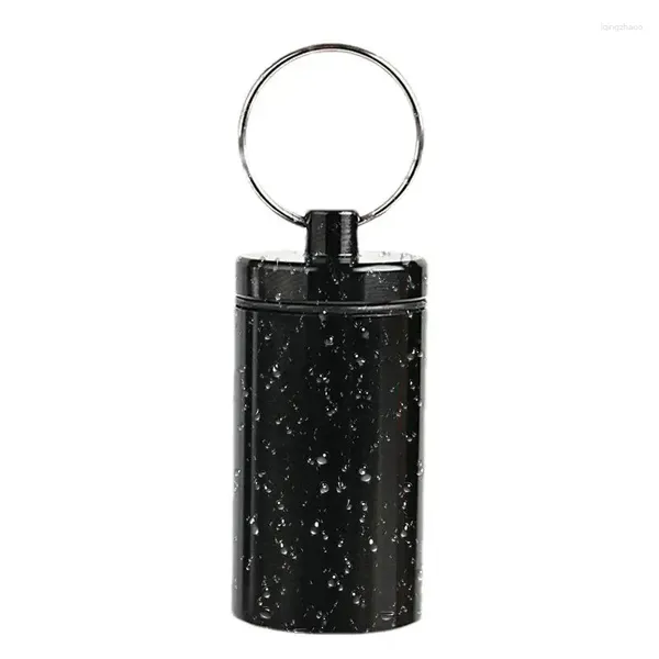 Conteneur de bouteilles de rangement 7 jours Small Dispensver Keyring minuscule porte-porte-clés Voyage portable adapté aux enfants