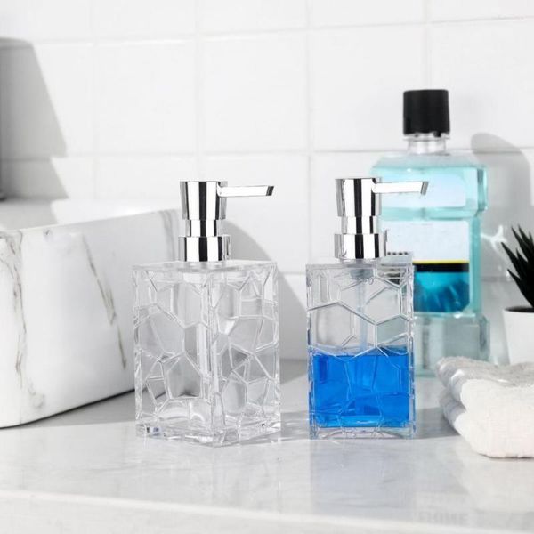 Bouteilles de stockage Distributeur de savon pratique Bouteille de lotion acrylique Fond épaissi Cosmétique de voyage
