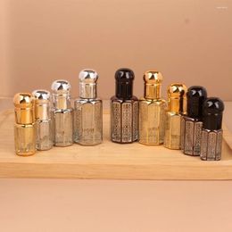 Bouteilles de rangement conteneur cosmétique vide vintage middle orient rechargeable à huile essentielle mini-parfum de compte-gouttes