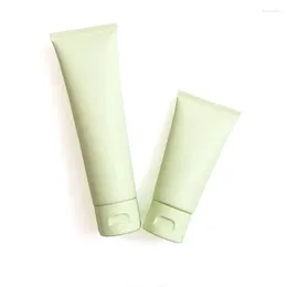 Bouteilles de rangement tuyaux cosmétiques Green Face mate Nettoyant Crème Vide Bouteille Plastic Plastique Récipient de récipient en plastique