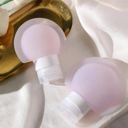 Bouteilles de rangement Lotion cosmétique Bouteille à l'épreuve de fuite en silicone Distors portables rechargeables Conteneurs pour voyager avec sur le pouce