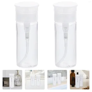 Bouteilles de rangement Cosmetics Lotion Dispensateur: 2pcs 100ml Pump Press Dispenser Hand Refipillable Shampooder pour la taille du voyage