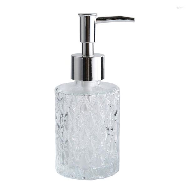 Bouteilles De Stockage Comptoir Verre Distributeur De Savon Presse Pompe Bouteille Transparente Récipient Pour Cuisine Salle De Bains Huiles Essentielles Lotions Liquides