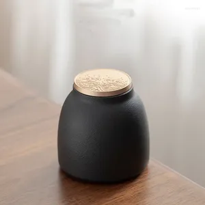 Bouteilles de rangement pot en céramique de petite taille à petite taille peut portable caisse noix de café bouteille de bouteille de grain de café contenant de la cuisine