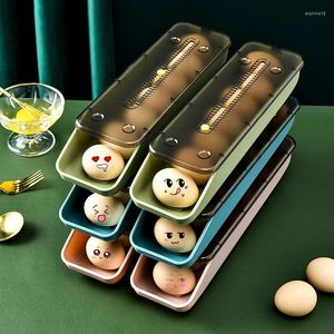 Bouteilles de rangement créatives de boîte à œufs multifonctionnels Réfrigérateur Organisateur de cuisine portable portable en plastique de gardien de gardien