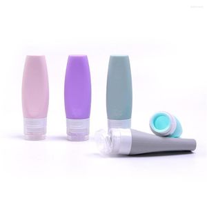 Bouteilles de stockage Creative Silicone Dispensing Bottle Portable Cosmetic Travel Set Lotion Shampooing