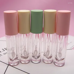 Bouteilles de rangement Logo personnalisé rond rose vert 3,5 ml TUBES À LIP LIP-LIV