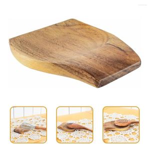 Opslagflessen bestek lepel houder houder siliconen pollepel houten bestek rust houten keukenvoorziening