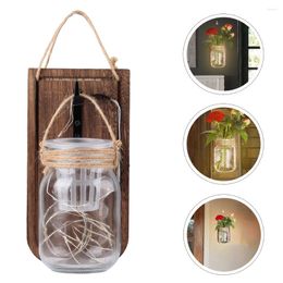 Opbergflessen Decoratieve Verlichting Kerst Mason Jar Decoraties Objecten Rustieke Wandkandelaars Verlichting Planten