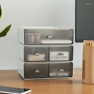 Opslagflessen desktop doos lade-type kantoordocumenten organiseren planken en kasten op studentenbureaus.