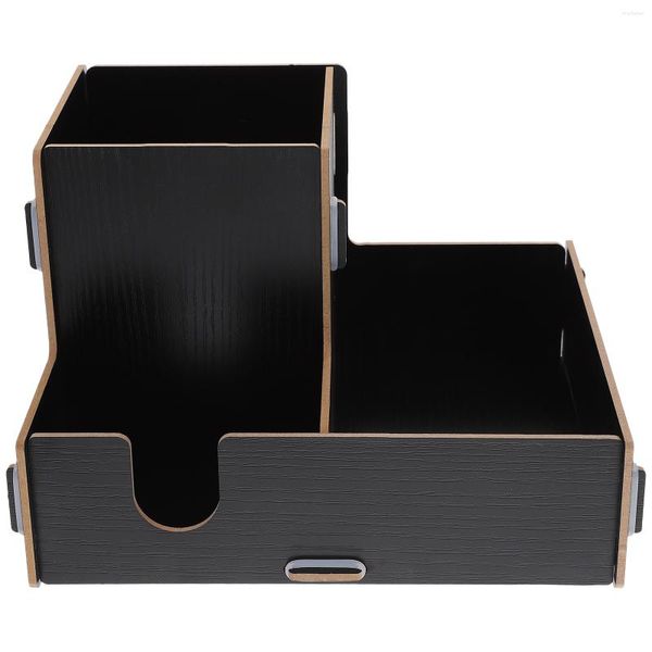 Bouteilles de stockage bureau tasse conteneur café Station organisateur ménage papier bois pratique support distributeur table