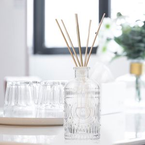 Opslagflessen diffuser auto -container lege essentiële pot decoratieve geurolie oliën riet navulbare stok helder 200 ml