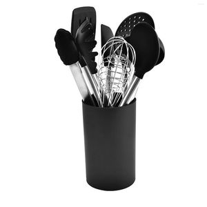 Bouteilles de stockage Passe au lave-vaisselle Comptoir de cuisine Porte-couverts Grande capacité Baguettes Cuillère Fourchette étanche Pratique PP TPR évidé