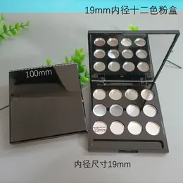 Bouteilles de rangement bricolage lèvre lèvre 12palettes vide maquillage à fard à joues compacte compact cosmétique des contenants de poudre de fard à paupières