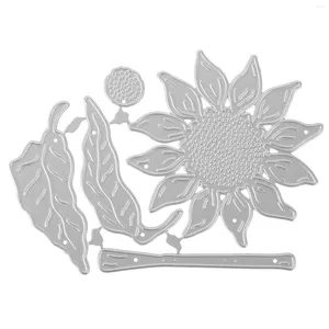 Opslagflessen DIY Zonnebloem Achtergrond Metaal Koolstofstaal Mes Schimmel Papier Embossing Etsen Snijkaarten maken Mallen Decor