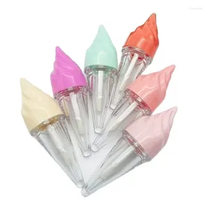 Opslagflessen Diy unieke ijsvormige vorm lip gloss buizen containers lege lipgloss buis lippenstift fles container cosmetische verpakking