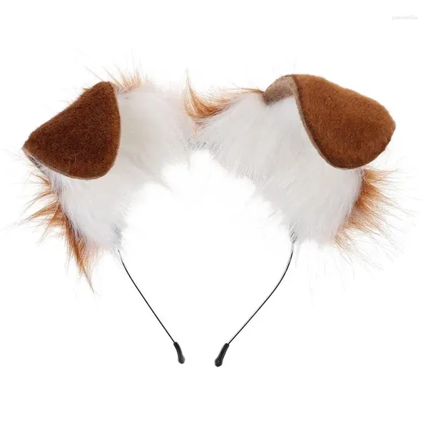 Botellas de almacenamiento Plegado de perros Ears Cosplay Cosplay Plush Bands de orejas de animales para mujeres