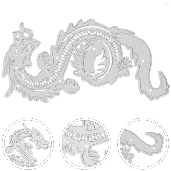 Troqueles de corte de Metal chino con diseño de dragón, botellas de almacenamiento, plantilla de grabado en relieve, plantilla para álbum de recortes, fabricación de tarjetas Po