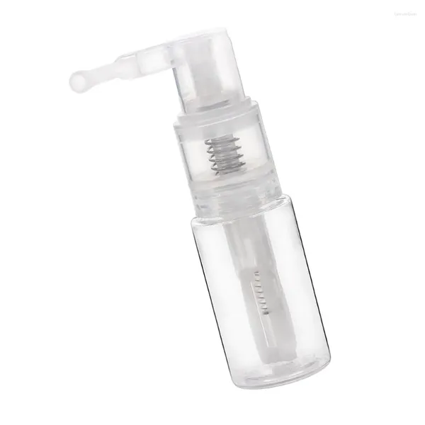 Botellas de almacenamiento en polvo seco biberón biberón recargable plástico de plástico fino recipiente de cara de neblina vacío boquilla larga viajar