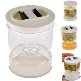 Bouteilles de rangement Disqueur de séparation humide Dispecteur Conteneur de nourriture avec couvercle Kimchi Jar Vegetal Pickles Scelled Home Cuisine durable
