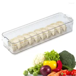 Bouteilles de rangement Dumpling Container Pasta Empilable Pasta et gardien de réfrigérateur avec couvercle Produce Saver pour les fruits