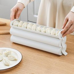 Opslag Flessen Dumplings Organisator Scherper Knoedel Doos Lade Soort Compartiment Non-stick Lekvrij Ruimtebesparend Vers Houden