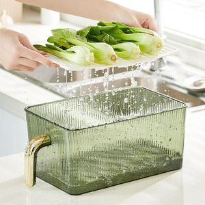 Bouteilles de stockage écologique en plastique transparent multi-fonction réfrigérateur fruits légumes bac à œufs sans BPA réfrigérateur porte-aliments pour la maison