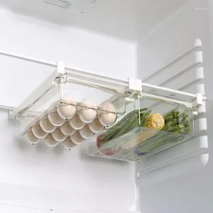 Botellas de almacenamiento Caja de huevo Organizador de cocina de refrigerador para cajones de cocinas Tipo de recipiente de papa huevos